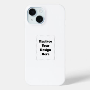 Create Your Own white  iPhone 15 Case