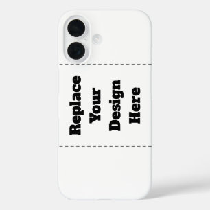 Create Your Own white  iPhone 16 Case