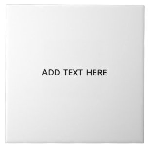 Create Your Own White Ceramic Tile