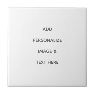 Create Your Own white Ceramic Tile