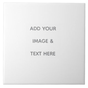 Create Your Own white  Ceramic Tile