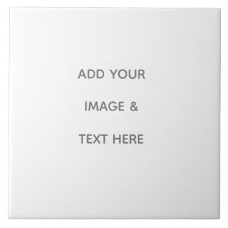 Create Your Own white  Ceramic Tile