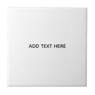 Create Your Own White Ceramic Tile