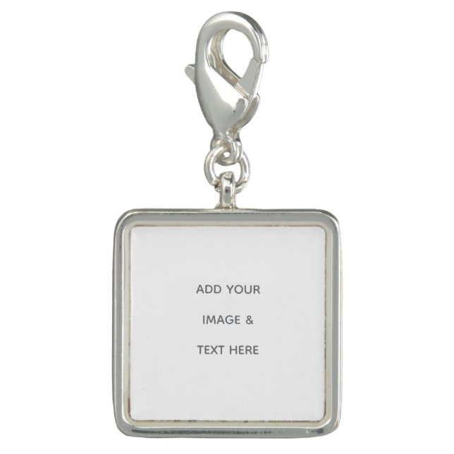 Create Your Own white  Charm (Front)