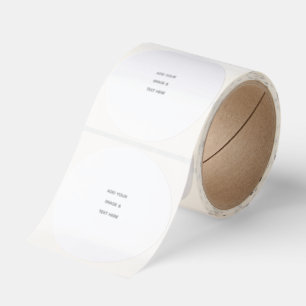 Create Your Own white  Classic Round Sticker