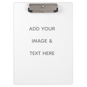 Create Your Own white  Clipboard