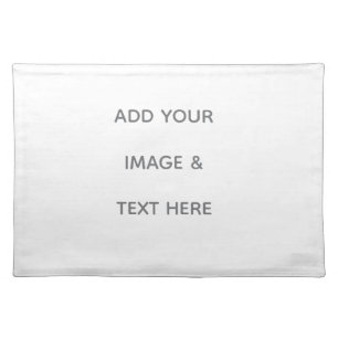 Create Your Own white  Cloth Placemat