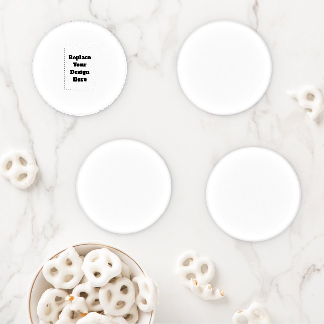 Create Your Own white  Coaster Set (In Situ)
