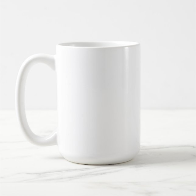 create your own white coffee mug (Left)