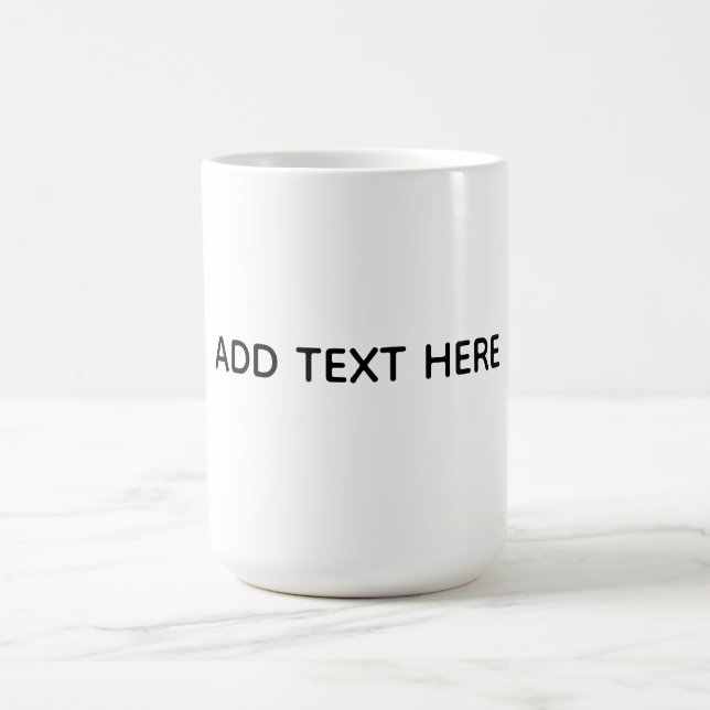 Create Your Own White  Coffee Mug (Center)