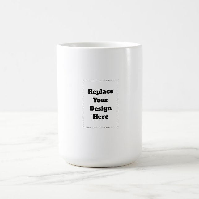 Create Your Own white  Color Morph Mug (Center)