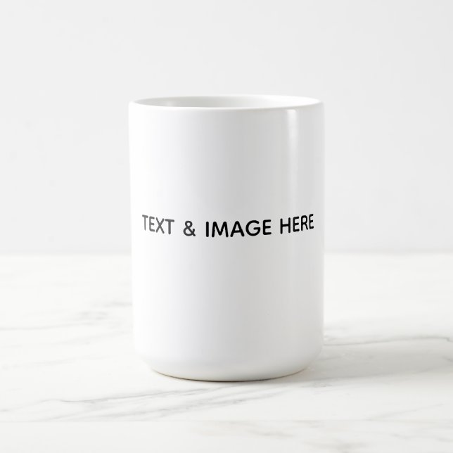 Create Your Own white Color Morph Mug (Center)