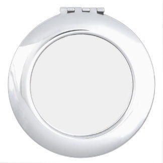 Create Your Own white Compact Mirror