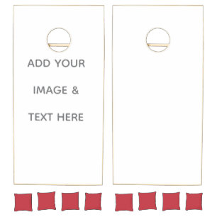 Create Your Own white Cornhole Set