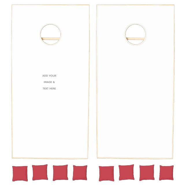 Create Your Own white  Cornhole Set (Set)