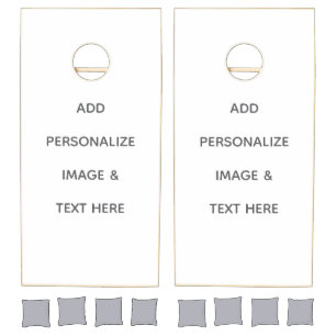 Create Your Own white Cornhole Set