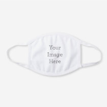 Create Your Own White Cotton Face Mask