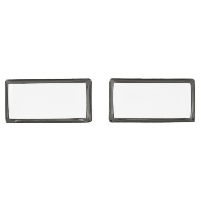  Create Your Own white  Cufflinks (Front)