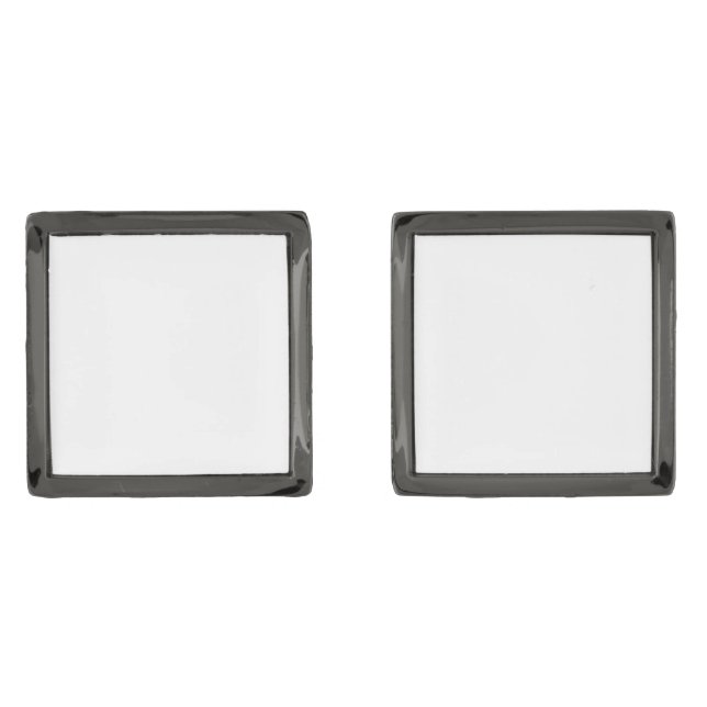  Create Your Own white  Cufflinks (Front)