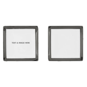 Create Your Own white Cufflinks