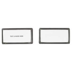 Create Your Own white Cufflinks