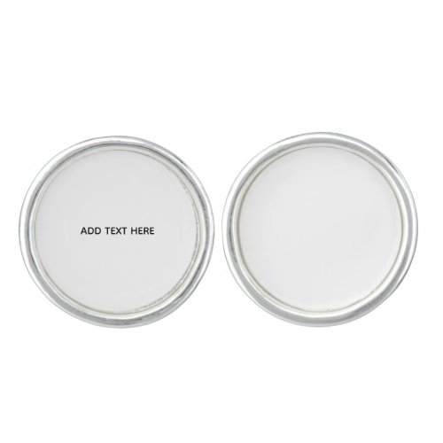 Create Your Own White Cufflinks