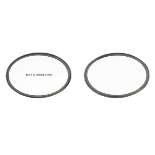Create Your Own white Cufflinks