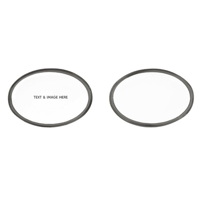 Create Your Own white Cufflinks (Front)