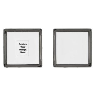 Create Your Own white Cufflinks