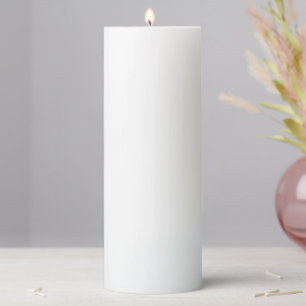 Create Your Own White Custom 3" x 8" Pillar Candle