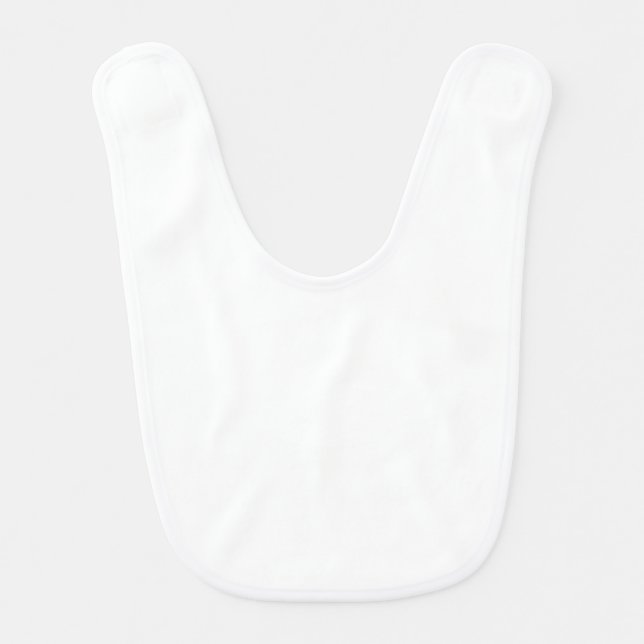 Create Your Own White Custom Baby Bib (Front)