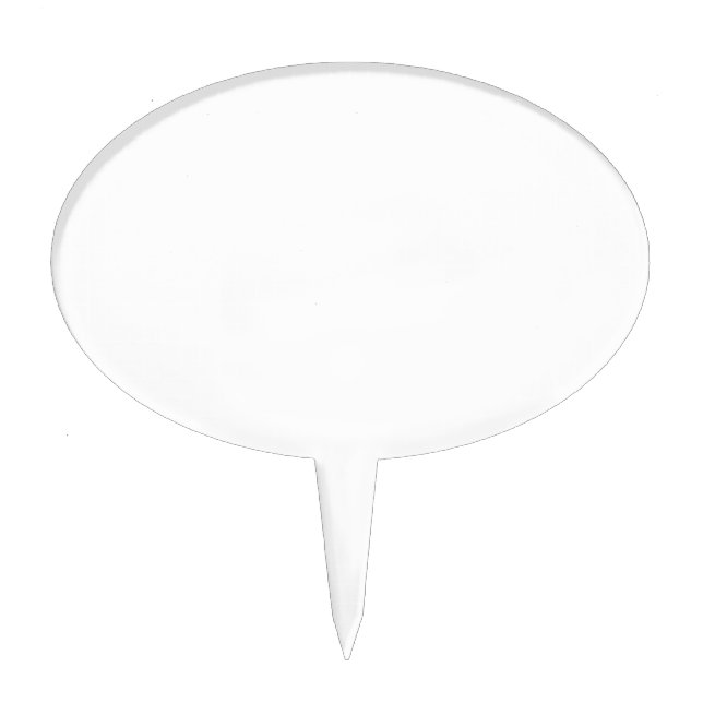 Create Your Own White Custom Cake Topper (Front)