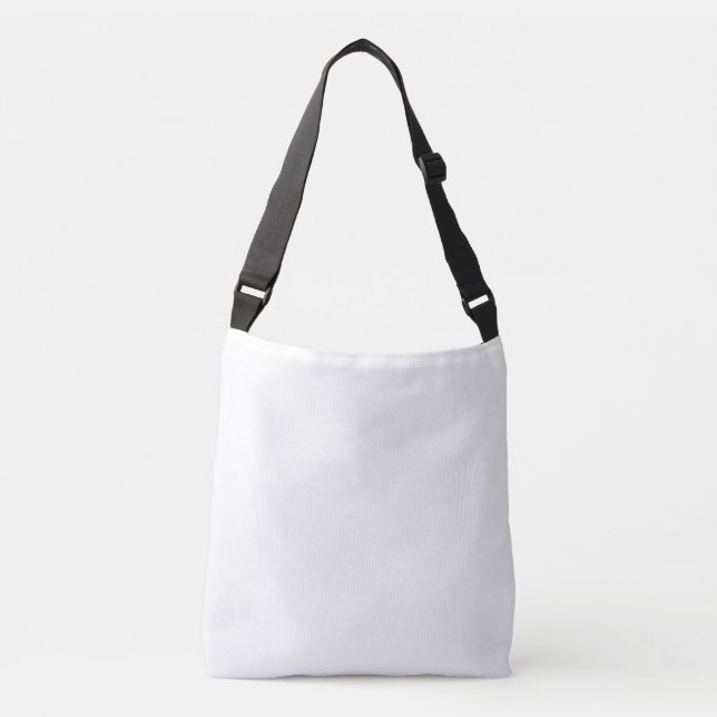 Create Your Own White Custom Crossbody Bag (Front)