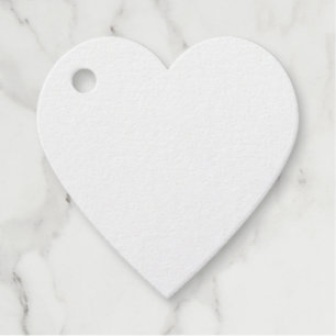 Create Your Own White Custom Foil Favor Tags