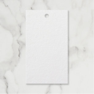 Create Your Own White Custom Foil Gift Tags