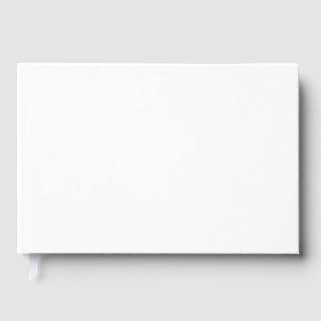 Create Your Own White Custom Foil Guest Book (Front)