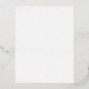 Create Your Own White custom Foil Holiday Postcard