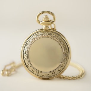 Create Your Own White Custom Gold Pocket Watch
