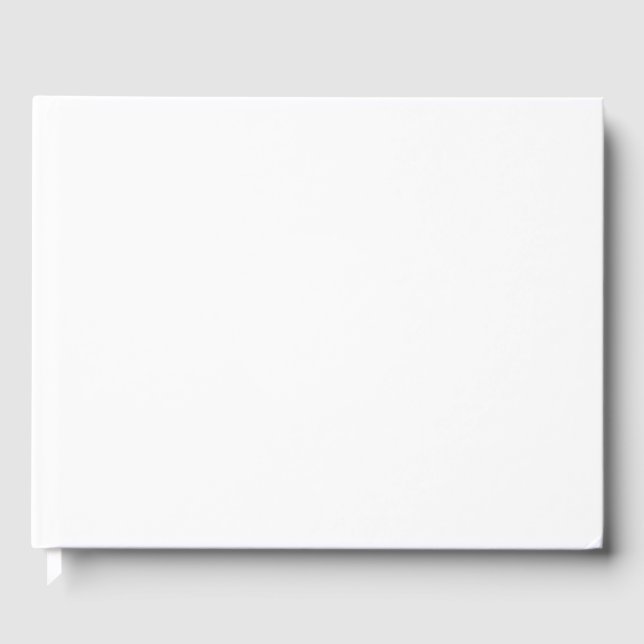Create Your Own White Custom Guest Book (Front)