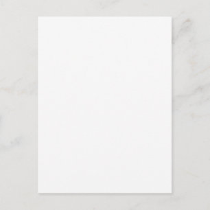 Create Your Own White custom Holiday Postcard