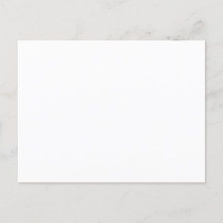 Create Your Own White Custom Invitation Postcard
