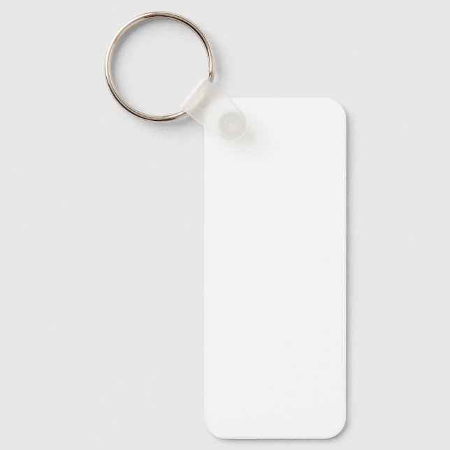Create Your Own White Custom Keychain (Front)