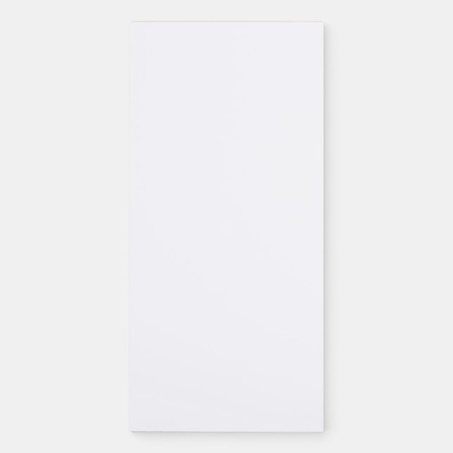 Create Your Own White Custom Magnetic Notepad (Front)