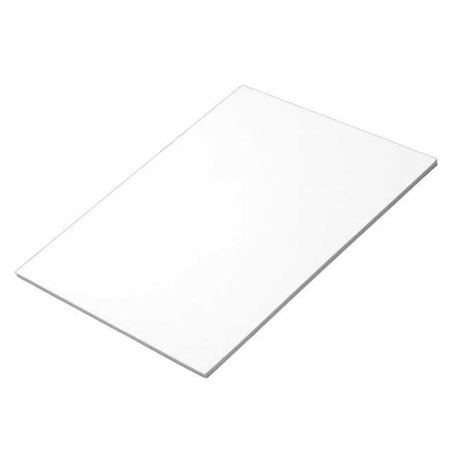 Create Your Own White Custom Notepad (Angled)