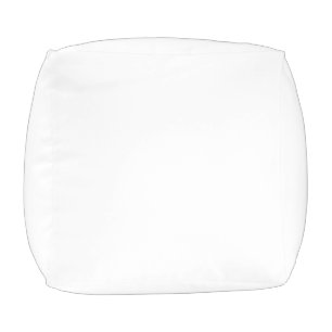 Create Your Own White Custom Outdoor Pouf