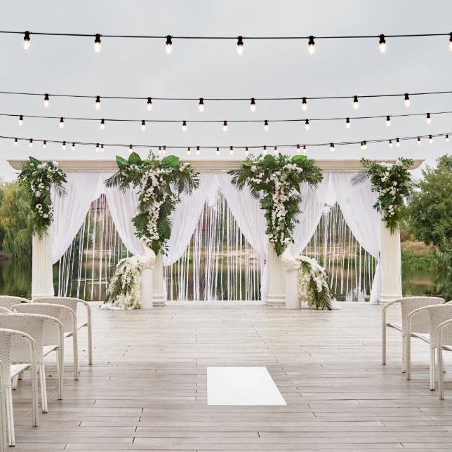 Create Your Own White Custom Outdoor Rug (Insitu (Wedding 2))