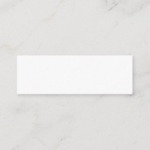 Create Your Own White Custom personalized Mini Business Card