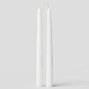 Create Your Own White Custom Taper Candle
