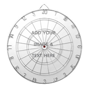 Create Your Own white  Dart Board
