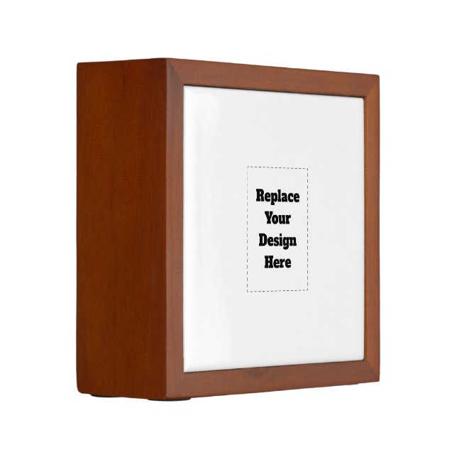 Create Your Own white  Desk Organizer (Left)